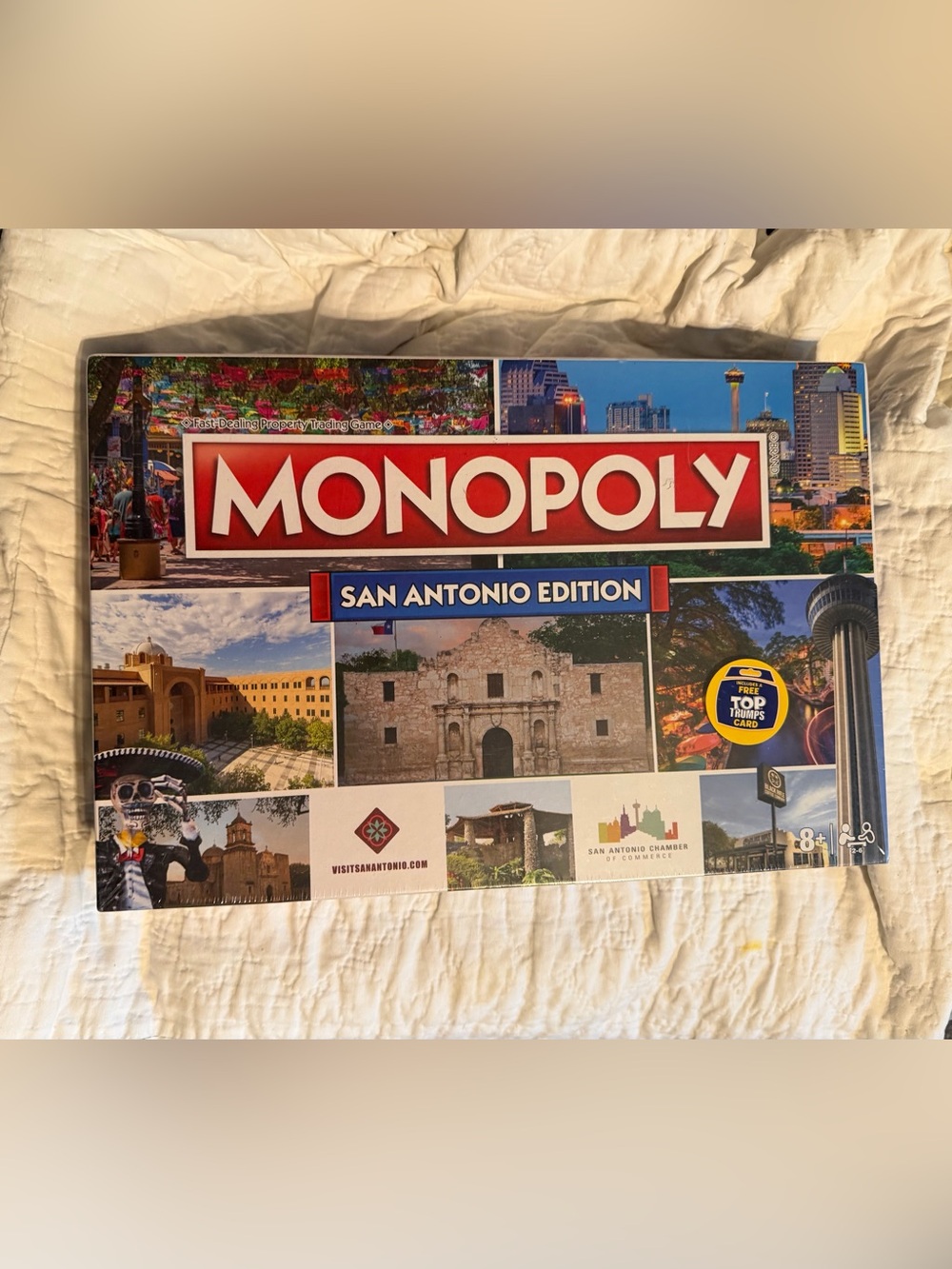 Monopoly San Antonio Edition includes a Free Top Trumps Car Sealed